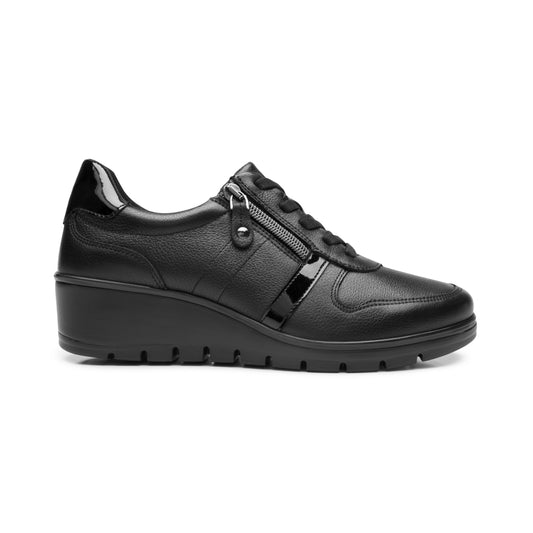 Oxford Casual Flexi para Mujer Estilo 104836 Negro