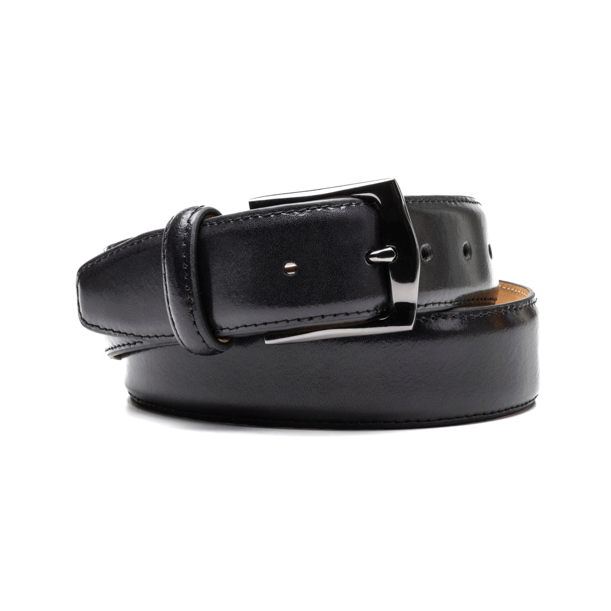 Cinturón Quirelli para Hombre con Hebilla Metálica Estilo 110101 Negro