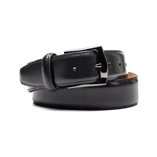 Cinturón Quirelli para Hombre con Hebilla Metálica Estilo 110101 Negro