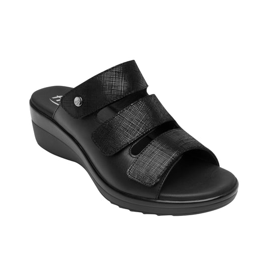 SANDALIA DAMA 116022 NEGRO AMAPOLA