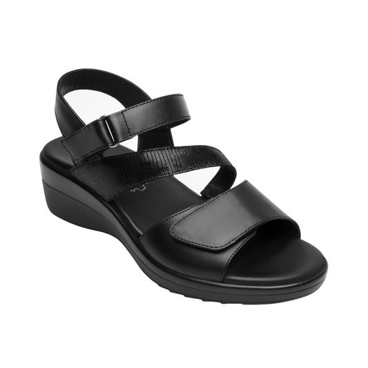 SANDALIA DAMA 116023 NEGRO AMAPOLA