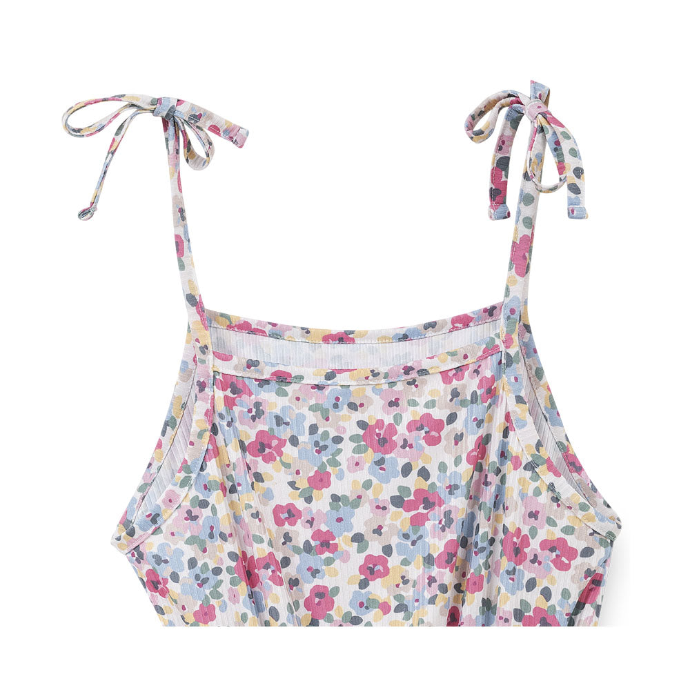 Rumper Coqueta para niña de poliéster multi con tirantes