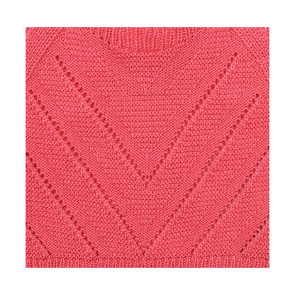 Blusa Coqueta para niña de acrílico en  rosa con tejido texturizado
