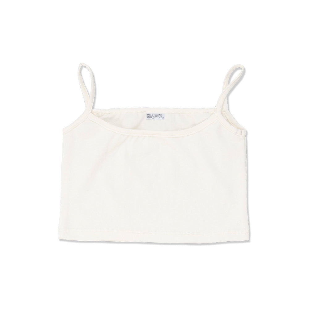 Blusa Coqueta para niña de poliéster en  beige con encaje