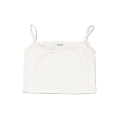 Blusa Coqueta para niña de poliéster en  beige con encaje