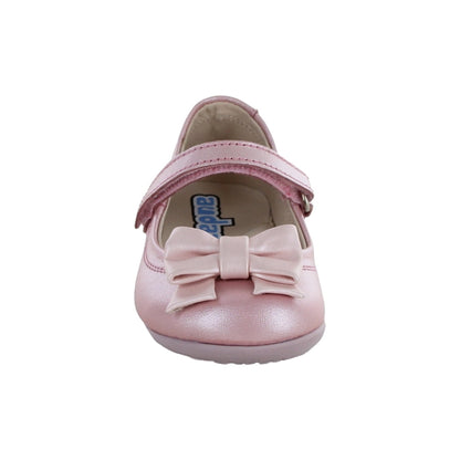 Balerina Coqueta para niña en piel rosa Elisa con tira de contacto.
