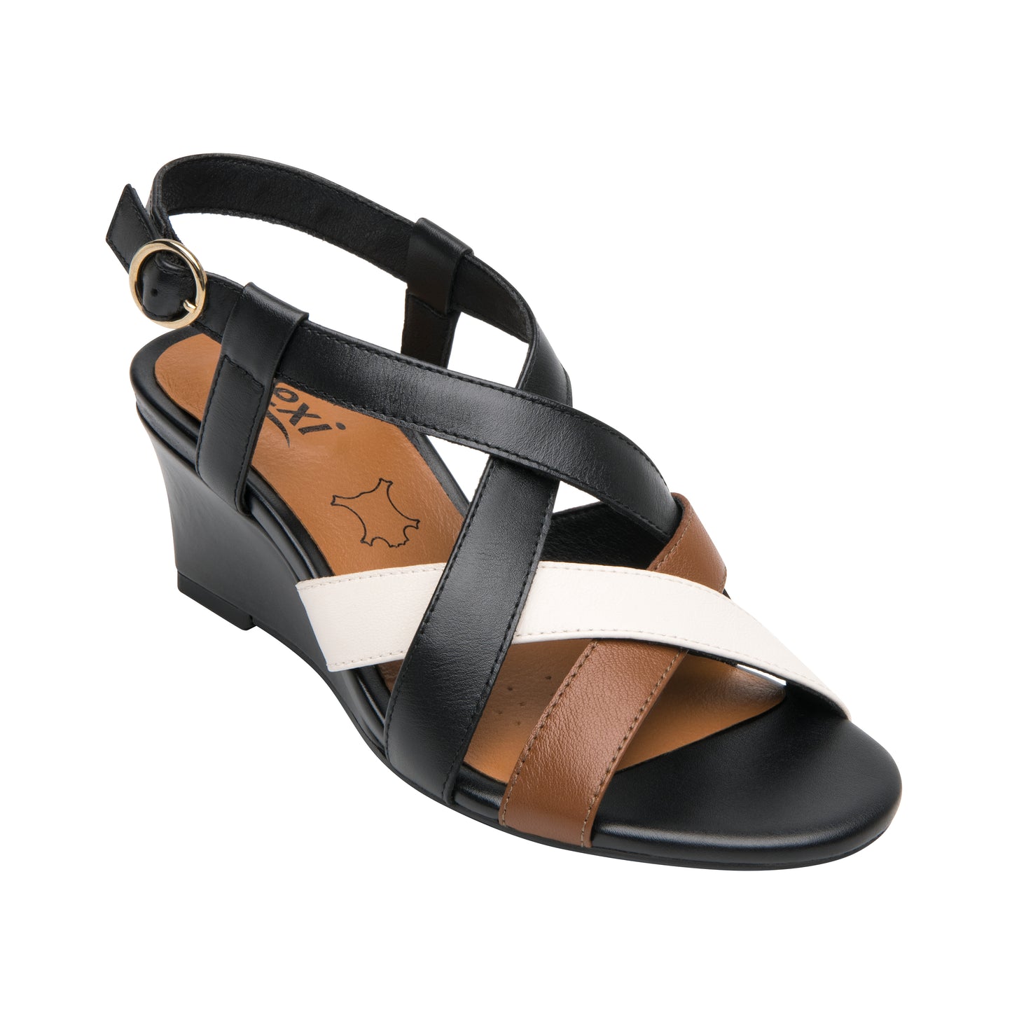 SANDALIA DAMA 128309 NEGRO MULTICOLOR GILMA