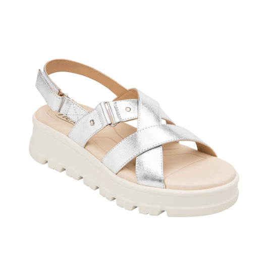 SANDALIA DAMA 128513 PLATA LEXA