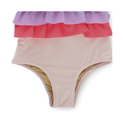 Traje de baño Coqueta para niña de poliéster multi con olanes