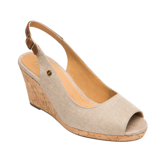 SANDALIA DAMA 129605 BEIGE VIANA