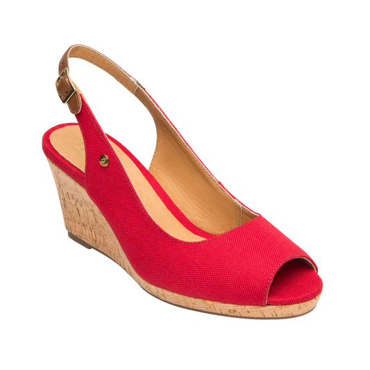 SANDALIA DAMA 129605 ROJO VIANA