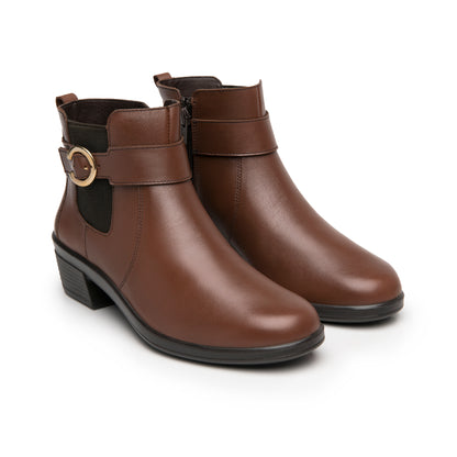 BOTÍN DAMA 130008 DARK TAN RAISSA