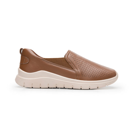 Mocasín Confort Flexi para Mujer con 100% Piel Estilo 130210 Tan