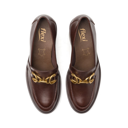 CHOCLO CASUAL PIEL 130301 CAFƒ ISBELLE