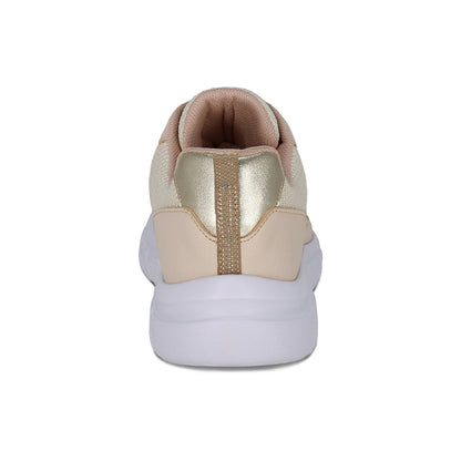 Tenis Coqueta para niña en sintético beige Balu con agujeta