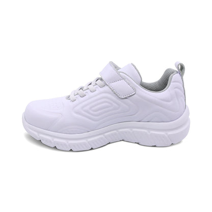 Tenis escolar Audaz para niño en piel blanco Balú con tira de contacto