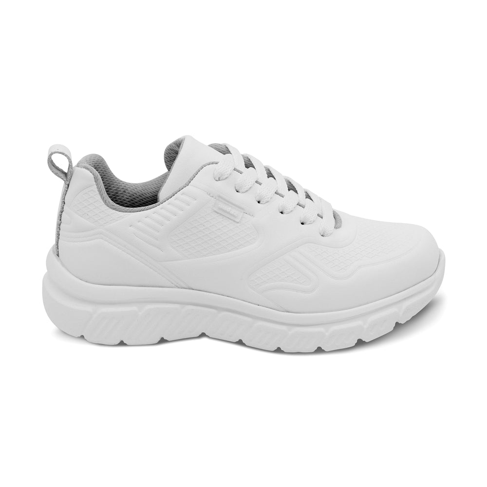 Tenis escolar Audaz para niño en piel blanco Balú con diseño texturizado