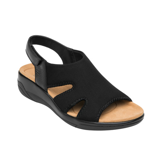 SANDALIA DAMA 133703 NEGRO SIWA