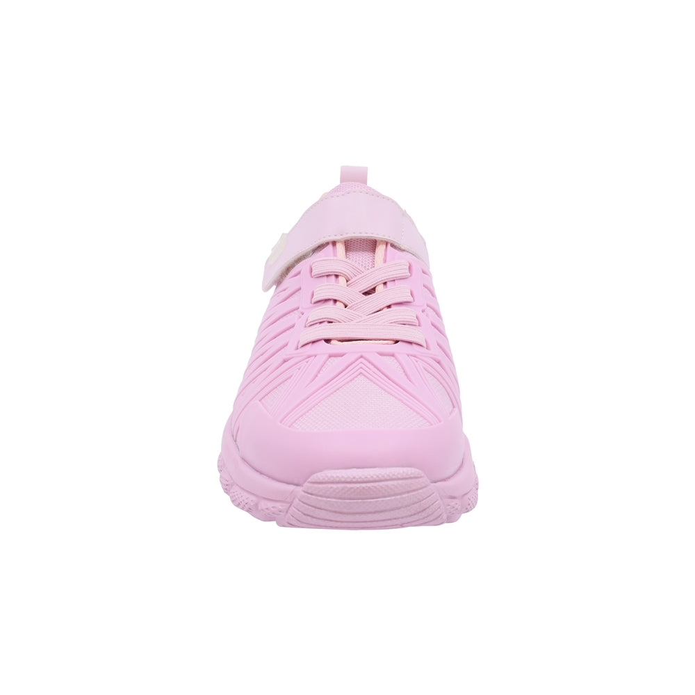 Tenis Coqueta para niña en textil rosa Bugsy con tira de contacto