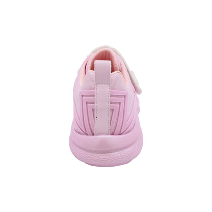 Tenis Coqueta para niña en textil rosa Bugsy con tira de contacto