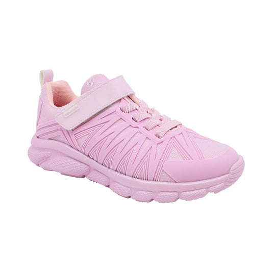 Tenis Coqueta para niña en textil rosa Bugsy con tira de contacto