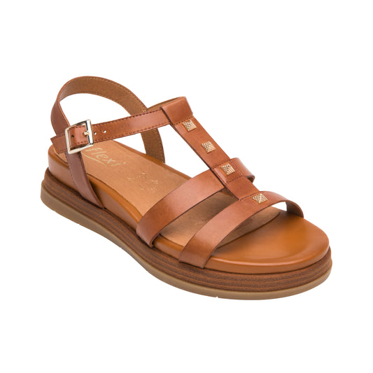 SANDALIA DAMA 135302 TAN STEPHANY