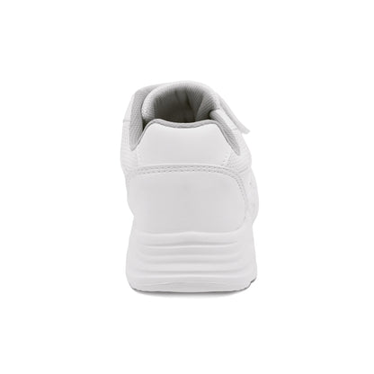 Tenis escolar Audaz para niño sintético blanco Alien con doble tira de contacto