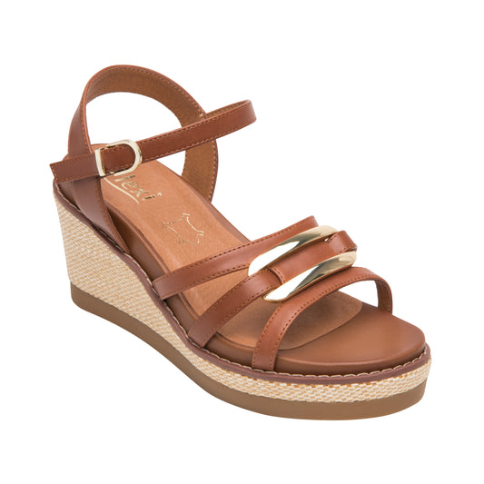 SANDALIA DAMA 135601 COGNAC ESTER