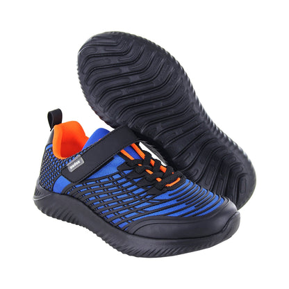 Tenis para niño audaz en material sintético color azul saturno con tira de contacto