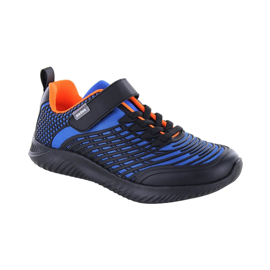 Tenis Audaz para niño en sintético  azul saturno con tira de contacto