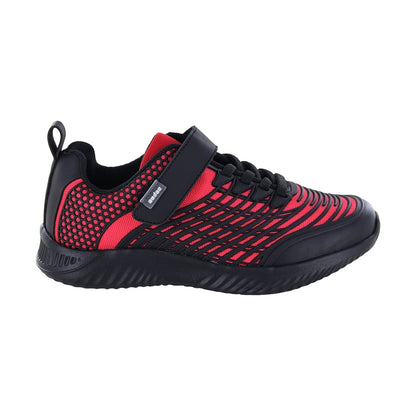 Tenis para niño audaz en material sintético color rojo saturno con tira de contacto