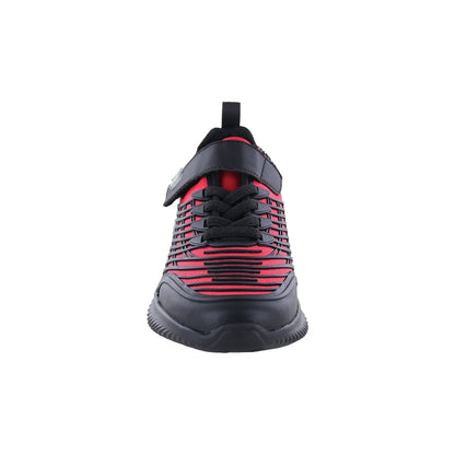 Tenis para niño audaz en material sintético color rojo saturno con tira de contacto