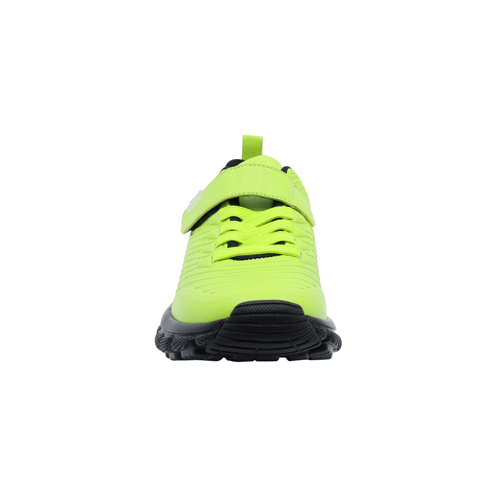 Tenis Audaz para niño en sintético  amarillo Bugsy con agujeta y tira de contacto