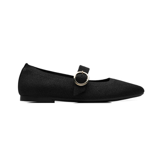 Balerina Mary Jane Flexi para Mujer Estilo 136806 Negro