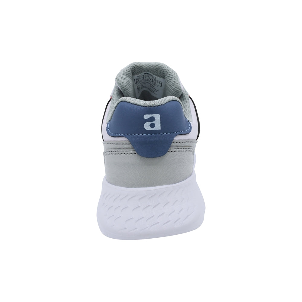Tenis para niño Audaz en material sintético color gris fifteen y cinta ajustable