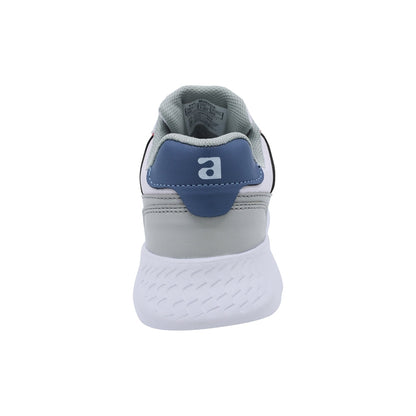 Tenis para niño Audaz en material sintético color gris fifteen y cinta ajustable