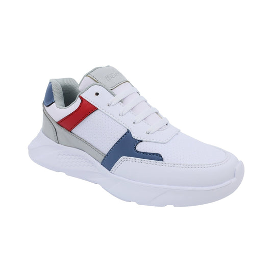 Tenis para niño Audaz en material sintético color gris fifteen y cinta ajustable