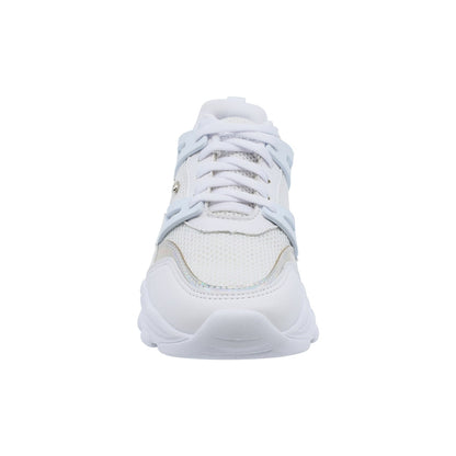 Tenis Coqueta para niña en sintético blanco Sixteen con detalles tornasol