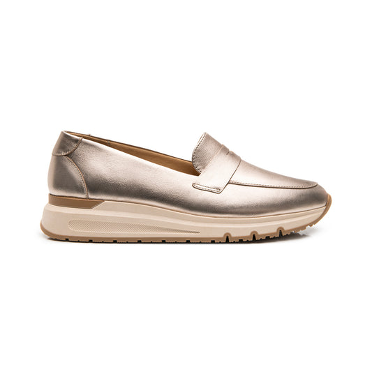 Mocasín Casual Flexi para Mujer Estilo 137002 Oro Rosado