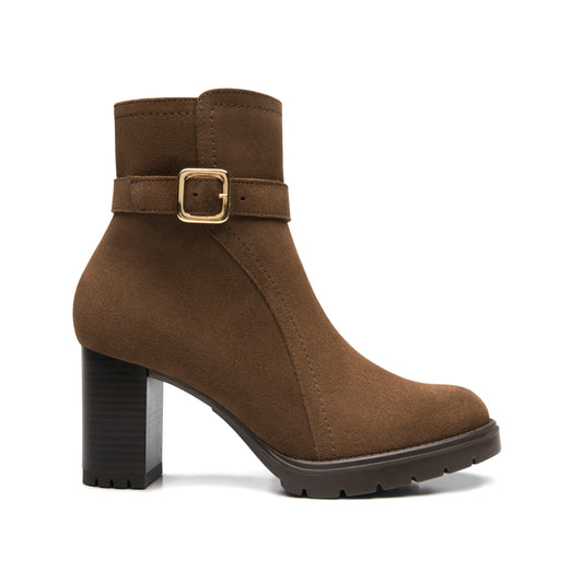 Botín De Tacón Flexi para Mujer Estilo 137108 Taupe