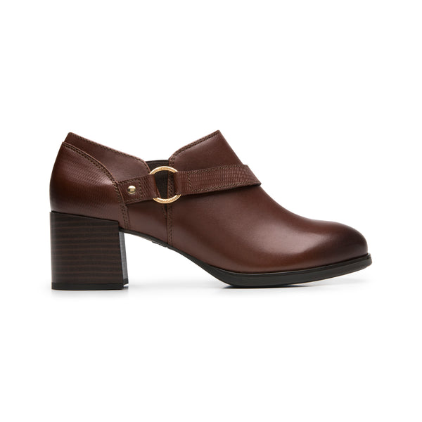 Zapato Confort De Piel Flexi para Mujer Estilo 137307 Tabaco
