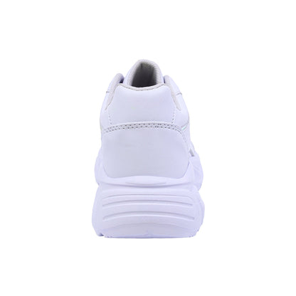TENIS COQUETA PARA NIÑA COLOR BLANCO DE SINTÉTICO PAMELA CON AGUJETA