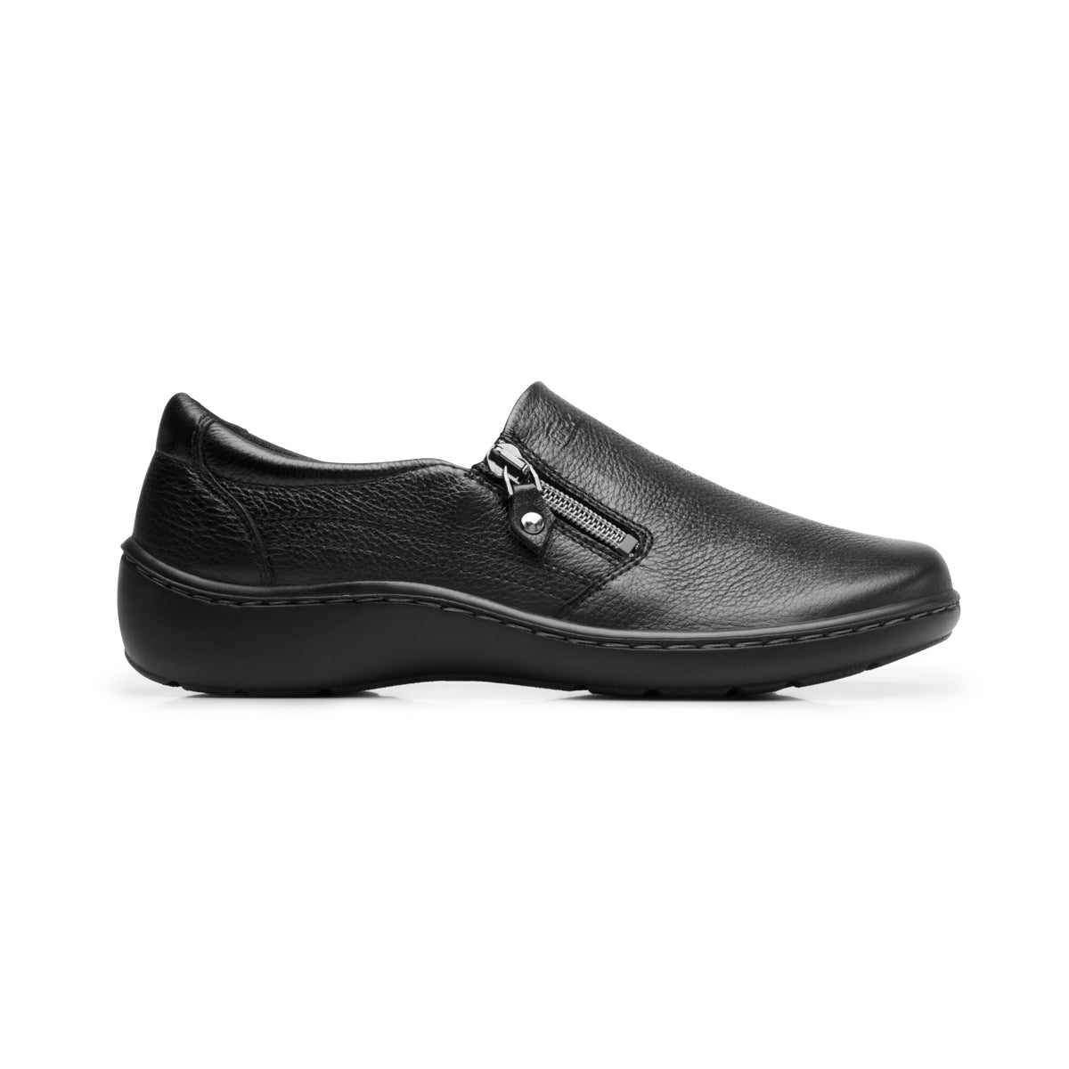 Mocasín Confort De Piel Flexi para Mujer Estilo 138109 Negro