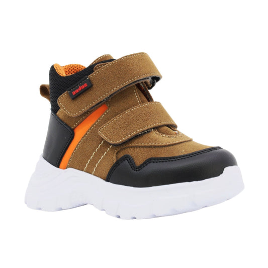 Bota Audaz para niño en sintético miel Nemo con doble tira de contacto