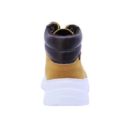 Bota Audaz para niño en sintético camel Nemo con agujetas