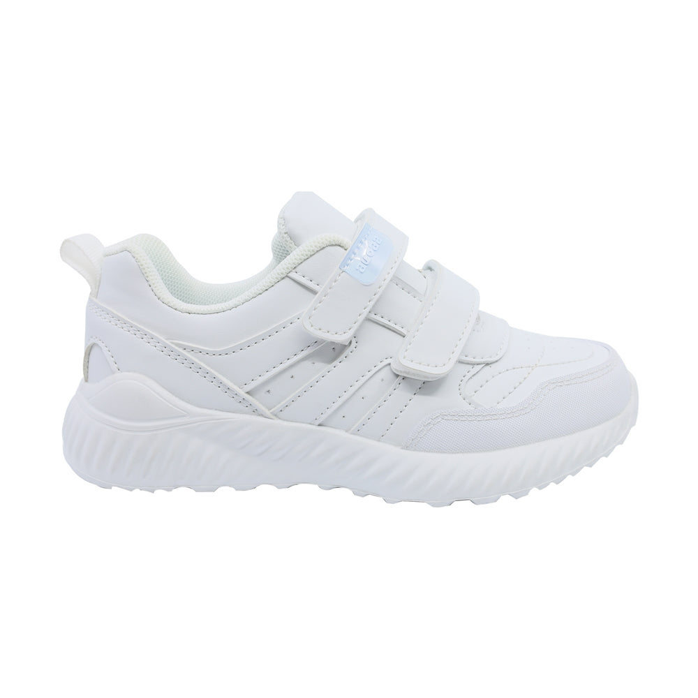 Tenis Audaz para niño en sintético blanco Eighteen con doble de tira de contacto