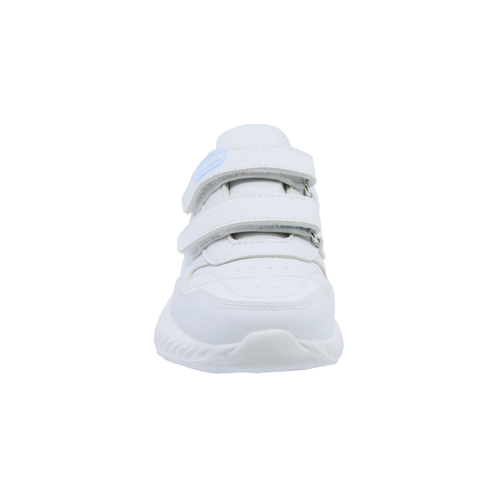 Tenis Audaz para niño en sintético blanco Eighteen con doble de tira de contacto