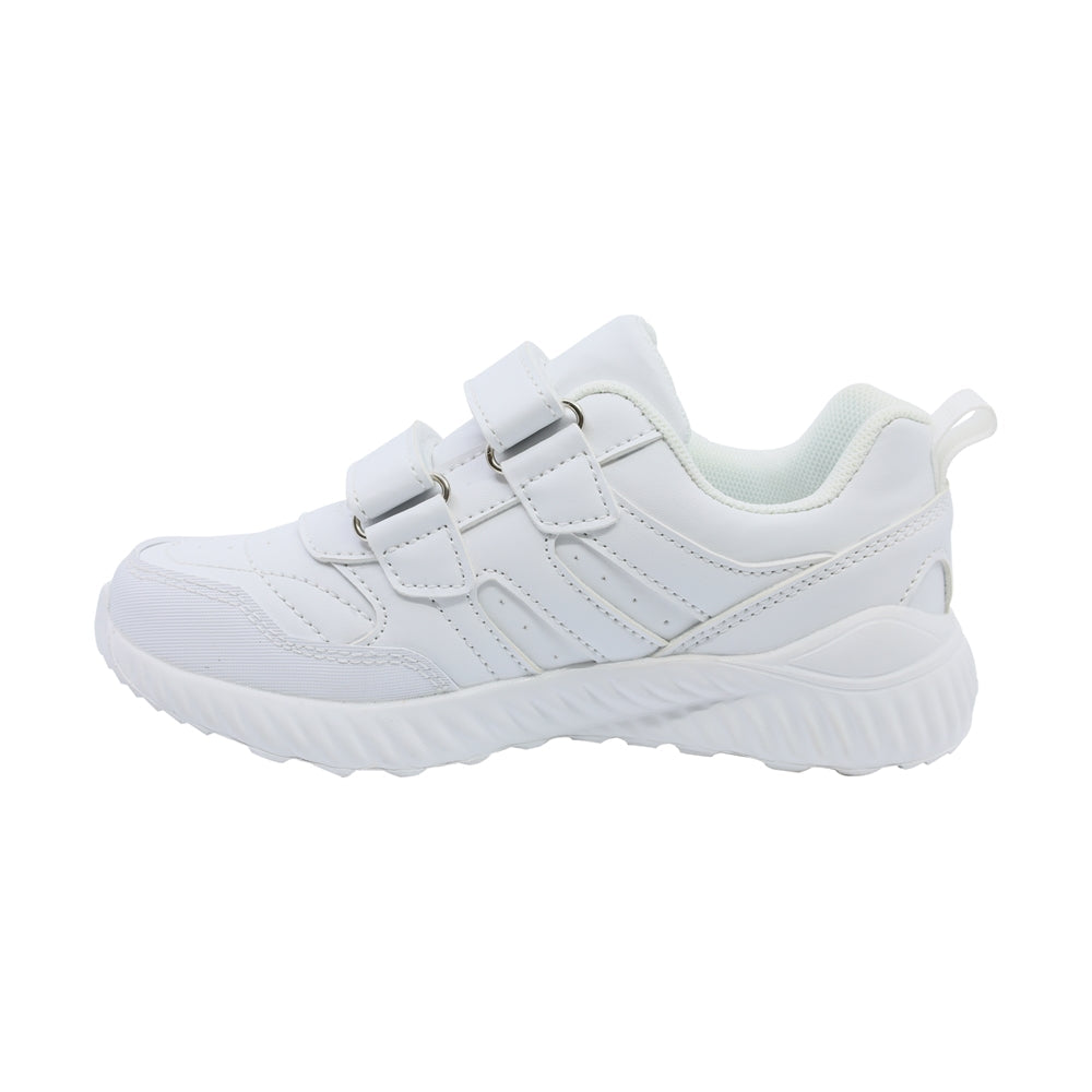 Tenis Audaz para niño en sintético blanco Eighteen con doble de tira de contacto
