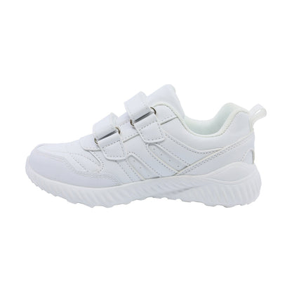 Tenis Audaz para niño en sintético blanco Eighteen con doble de tira de contacto