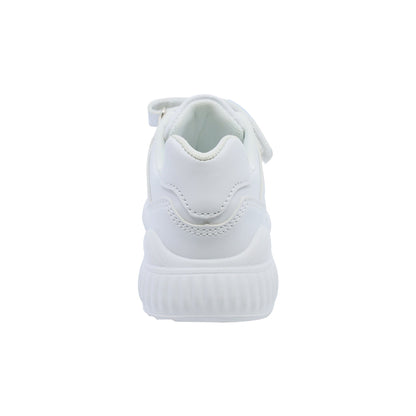 Tenis para niño Audaz en material sintético color blanco Nineteen con ajuste de tira de contacto